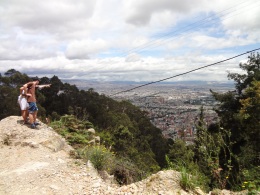 the dangerous hike with Daniel (that was before it got dangerous) and Bogota behind