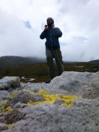 close to the sulphur mines (the yellow one is sulphur ;) )